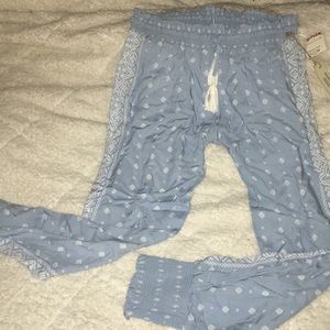Blue harem pants